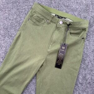 DG2 Denim Superstretch Knit Women's Olive Green Jeans Size 6T